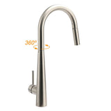 Darrahopens Furniture > Bathroom > Shower Heads & Screens Brushed Nickel Pull Out Kitchen Tap Sink Mixer Faucet Spout 2 Modes Spray Outlet