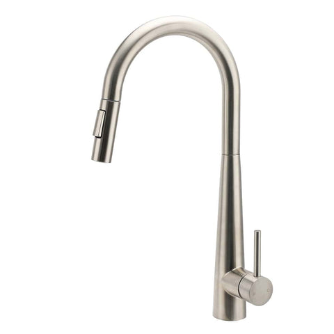 Darrahopens Furniture > Bathroom > Shower Heads & Screens Brushed Nickel Pull Out Kitchen Tap Sink Mixer Faucet Spout 2 Modes Spray Outlet