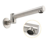 Darrahopens Furniture > Bathroom > Shower Heads & Screens Brushed Nickel Round Basin Wall Mounted Faucet Outlet 180 Swivel Vanity Bathtub Spout
