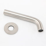 Brushed Nickel Round Curve Basin Bubble Faucet Water Outlet Bath Tub Wall Spout | darrahopens.com.au Premium AU Stock