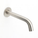 Brushed Nickel Round Curve Basin Bubble Faucet Water Outlet Bath Tub Wall Spout | darrahopens.com.au Premium AU Stock