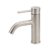 Darrahopens Furniture > Bathroom > Shower Heads & Screens Brushed Nickel Round Curve Kitchen Laundry Basin Mixer Vanity Counter Top Faucet
