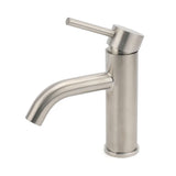 Darrahopens Furniture > Bathroom > Shower Heads & Screens Brushed Nickel Round Curve Kitchen Laundry Basin Mixer Vanity Counter Top Faucet