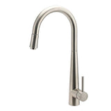 Darrahopens Furniture > Bathroom > Shower Heads & Screens Brushed Nickel Silver Round Pull Out Kitchen Sink Tap Mixer Faucet Spout Outlet