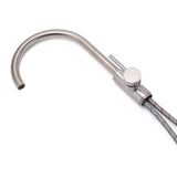 Darrahopens Furniture > Bathroom > Shower Heads & Screens Brushed Nickel Stainless Steel Bathtub Tap Free Standing Faucet Filler Spout Set