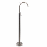 Darrahopens Furniture > Bathroom > Shower Heads & Screens Brushed Nickel Stainless Steel Bathtub Tap Free Standing Faucet Filler Spout Set