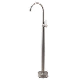 Darrahopens Furniture > Bathroom > Shower Heads & Screens Brushed Nickel Stainless Steel Bathtub Tap Free Standing Faucet Filler Spout Set