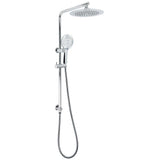 Chrome 9" Plastic Rain Shower Head 3 Modes Handheld Rose Slide Rail Diverter Switch Set | darrahopens.com.au Premium AU Stock