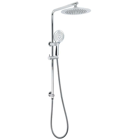 Chrome 9" Plastic Rain Shower Head 3 Modes Handheld Rose Slide Rail Diverter Switch Set | darrahopens.com.au Premium AU Stock