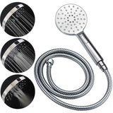 Chrome Round 8" Rainfall Shower Head 3 Modes Handheld Rose Silde Rail Twin Set | darrahopens.com.au Premium AU Stock