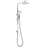 Chrome Round 8" Rainfall Shower Head 3 Modes Handheld Rose Silde Rail Twin Set | darrahopens.com.au Premium AU Stock