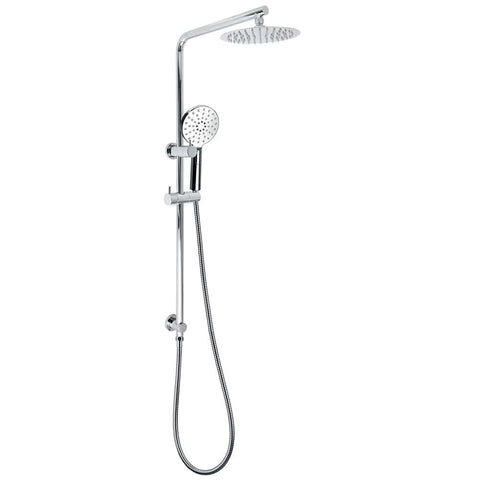 Chrome Round 8" Rainfall Shower Head 3 Modes Handheld Rose Silde Rail Twin Set | darrahopens.com.au Premium AU Stock