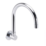 Darrahopens Furniture > Bathroom > Shower Heads & Screens Chrome Round Gooseneck Arm Faucet Water Outlet Wall Mounted Swivel Bathtub Spout