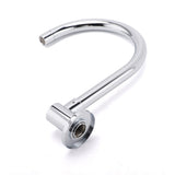 Darrahopens Furniture > Bathroom > Shower Heads & Screens Chrome Round Gooseneck Arm Faucet Water Outlet Wall Mounted Swivel Bathtub Spout