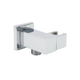 Darrahopens Furniture > Bathroom > Shower Heads & Screens Chrome Square Water Inlet Shower Rose Bracket Swivel Holder Wall Elbow Connector G1/2" Thread