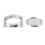 Darrahopens Furniture > Bathroom > Shower Heads & Screens Chrome Stainless Steel 110mm Small Square Shower Grate Floor Drain 95mm Outlet