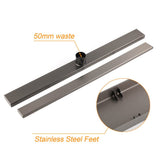 Darrahopens Furniture > Bathroom > Shower Heads & Screens Gun Metal 304 SUS 900mm Tile Insert Linear Shower Grate Floor Drain 50mm Waste
