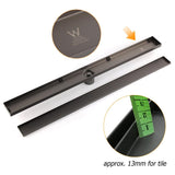 Darrahopens Furniture > Bathroom > Shower Heads & Screens Gun Metal 304 SUS 900mm Tile Insert Linear Shower Grate Floor Drain 50mm Waste
