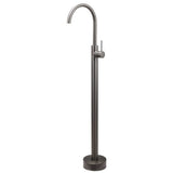 Darrahopens Furniture > Bathroom > Shower Heads & Screens Gun Metal Bathroom Free Standing Hot Cold Water Mixer Tap Bath Tub Filler Spout