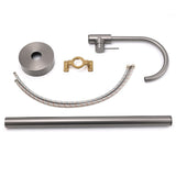 Darrahopens Furniture > Bathroom > Shower Heads & Screens Gun Metal Bathroom Free Standing Hot Cold Water Mixer Tap Bath Tub Filler Spout