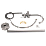 Darrahopens Furniture > Bathroom > Shower Heads & Screens Gun Metal Bathtub Mixer Tap Free Standing Faucet Spout With Handheld Shower Set