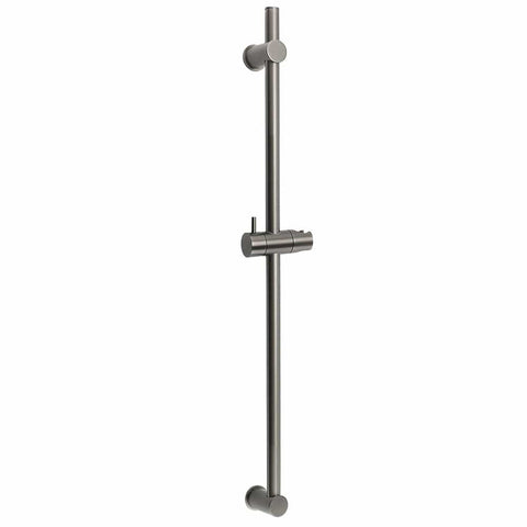 Darrahopens Furniture > Bathroom > Shower Heads & Screens Gun Metal Grey Brass 850mm Long Sliding Rail Bar Swivel Handheld Shower Holder Bracket