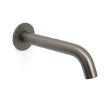 Gun Metal Grey Round Bathtub Spout Basin Curve Faucet Bubble Wall Mounted Outlet | darrahopens.com.au Premium AU Stock