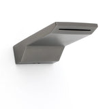 Darrahopens Furniture > Bathroom > Shower Heads & Screens Gun Metal Grey Square Stainless Steel Bathtub Flat Spout Waterfall Filler Outlet