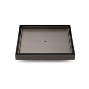 Darrahopens Furniture > Bathroom > Shower Heads & Screens Gun Metal Large Square 200x200mm Tile Insert Floor Drain Shower Grate 80mm Waste