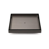 Darrahopens Furniture > Bathroom > Shower Heads & Screens Gun Metal Large Square 200x200mm Tile Insert Floor Drain Shower Grate 80mm Waste