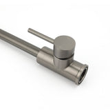 Darrahopens Furniture > Bathroom > Shower Heads & Screens Gun Metal Round Kitchen Mixer Sink Tap 360° Swivel Laundry Basin Faucet Spout Set
