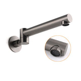 Darrahopens Furniture > Bathroom > Shower Heads & Screens Gun Metal Round Wall Mounted 180 Swivel Bathtub Faucet Water Outlet Vanity Spout