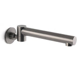 Darrahopens Furniture > Bathroom > Shower Heads & Screens Gun Metal Round Wall Mounted 180 Swivel Bathtub Faucet Water Outlet Vanity Spout