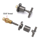 Darrahopens Furniture > Bathroom > Shower Heads & Screens Gun Metal Shower 1/4 Turn Twin Taps Pair Bath Spout Hot Cold Water Mixer Valve