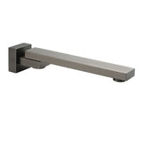 Darrahopens Furniture > Bathroom > Shower Heads & Screens Gun Metal Square Stainless Steel 180 Swivel Bathtub Faucet Water Outlet Spout