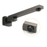 Darrahopens Furniture > Bathroom > Shower Heads & Screens Gun Metal Square Stainless Steel 180 Swivel Bathtub Faucet Water Outlet Spout