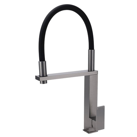 Darrahopens Furniture > Bathroom > Shower Heads & Screens Gun Metal Tall Kitchen Sink Basin Mixer Swivel Faucet Tap Pull Out Spout Head