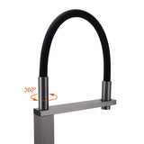 Darrahopens Furniture > Bathroom > Shower Heads & Screens Gun Metal Tall Kitchen Sink Basin Mixer Swivel Faucet Tap Pull Out Spout Head
