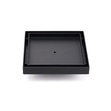 Matt Black 150x150mm Tile Insert Floor Drain Shower Grate 50mm Outlet Watermark | darrahopens.com.au Premium AU Stock