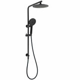 Matt Black 2in1 Round 9" Rainfall Shower Head & 3 Modes Handheld Silde Rail Set | darrahopens.com.au Premium AU Stock