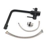 Darrahopens Furniture > Bathroom > Shower Heads & Screens Matt Black 3 Ways Kitchen Mixer Tap Pury Water Sink Faucet 360 Swivel Spout Outlet