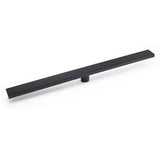 Darrahopens Furniture > Bathroom > Shower Heads & Screens Matt Black 800mm Strip Fence Shower Grate Floor Drain Central 50mm Waste Outlet
