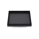 Darrahopens Furniture > Bathroom > Shower Heads & Screens Matt Black Bathroom Big 200mm Tile Insert Floor Drain Shower Grate 50mm Outlet
