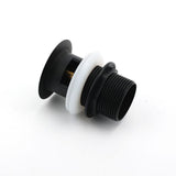 Darrahopens Furniture > Bathroom > Shower Heads & Screens Matt Black Brass 32mm Push Pop Up Waste Plug Overflow Basin Sink Drain Outlet