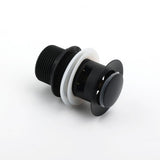 Darrahopens Furniture > Bathroom > Shower Heads & Screens Matt Black Brass 32mm Push Pop Up Waste Plug Overflow Basin Sink Drain Outlet
