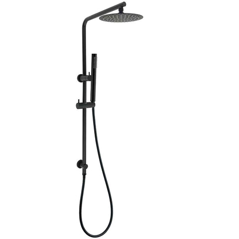 Darrahopens Furniture > Bathroom > Shower Heads & Screens Matt Black Round 8" Rain Shower Head 3 Mode Handheld 2 in 1 Wall Arm Set