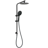 Matt Black Round 8" Shower Head Sliding Rail Arm 3 Modes Handheld Arm Dual Combo | darrahopens.com.au Premium AU Stock