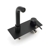 Darrahopens Furniture > Bathroom > Shower Heads & Screens Matt Black Round Basin Mixer Bathtub Wall Mounted Faucet Tap Laundry Spout Set