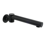 Darrahopens Furniture > Bathroom > Shower Heads & Screens Matt Black Round Basin Wall Mounted Spout Faucet Outlet 180° Swivel Tap Watermark