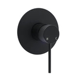 Matt Black Round Bath Concealed Shower Mixer Valve Hot Cold Water Tap Watermark | darrahopens.com.au Premium AU Stock